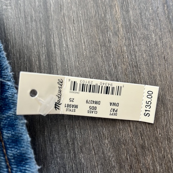 NWT Madewell High Waist skinny jeans - Button Fly Premium Denim 25 - Picture 13 of 13